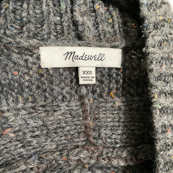 Madewell Bubble-Sleeve Cableknit Cardigan Sweater - Picture 10 of 10